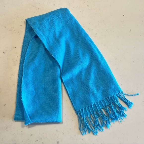 Teal Cashmere Scarf - Picture 2 of 6